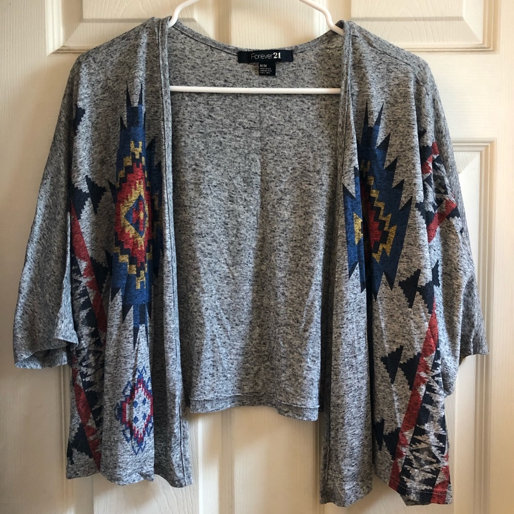 Tribal Print Cardigan